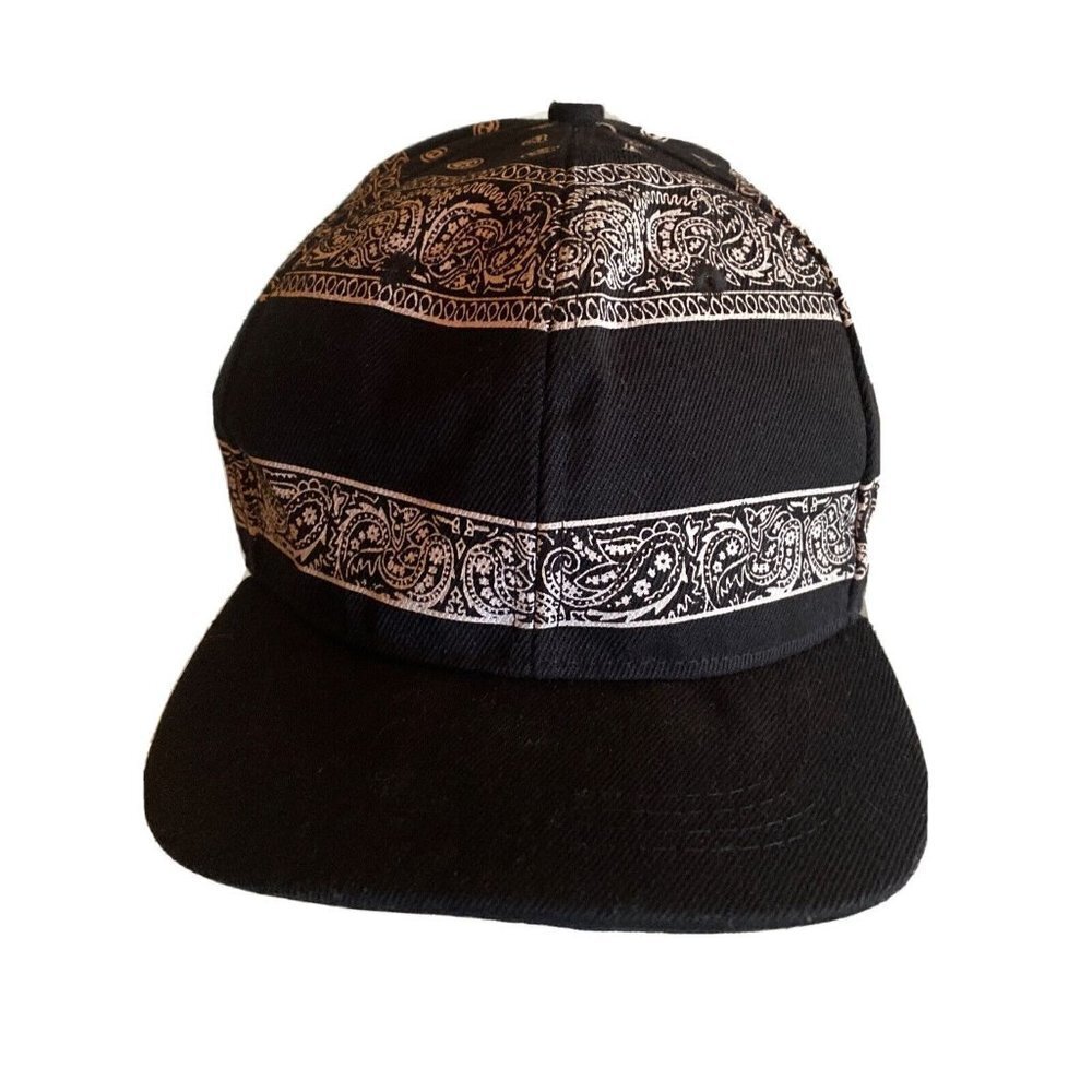 Black Carbon‎ Elements Bandana Paisley Cap Hat Hip Hop Flat Bill Adjustable
